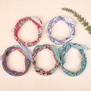 Set of 5 - Lightweight Handcrafted Cotton Bandana, Block Printed Headwrap For Women Or Men, Stylish Summer Gift