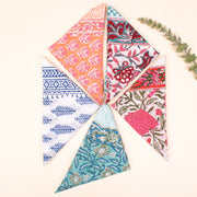 Set of 5 - Paisley Block Print Bandana, Handmade Hair Or Neck Wrap, Boho Style Cotton Scarf, Gift For Him Or Her & Summer Accessory