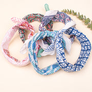 Pack of 5 - Summer Bandana, Print Bohemian Soft Cotton, Block Printed Head Or Neck Scarf, Unisex Cotton Bandana