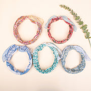 Set of 5 - 100% Cotton Bandana, Lightweight Cotton Scarf, Eco-Friendly Neck Wrap, Hand block Printed Bandana, Unisex Summer Accessory