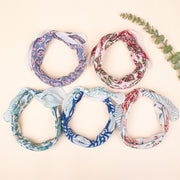 Pack of 5 Pure Cotton Hand block Printed Bandana, Neck Or Wrist Tie For Men & Women, Eco-Friendly Head Scarf, Soft Fabric Bandana