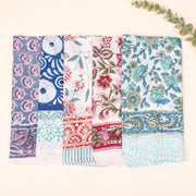 Pack of 5 Pure Cotton Hand block Printed Bandana, Neck Or Wrist Tie For Men & Women, Eco-Friendly Head Scarf, Soft Fabric Bandana