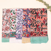 Multi-Color 5 Pack Cotton Bandana, Block Print Head Wrap, Vintage Style Scarf, Neck Tie For Men & Women Wrap, Sustainable Cotton Hanky Gift