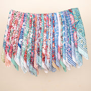 Set of 100 - Block Printed Design Bandana, Floral Paisley Scarf, Cotton Bandana, Bohemian Unisex Accessory To All