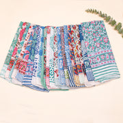 Set of 100 - Block Printed Design Bandana, Floral Paisley Scarf, Cotton Bandana, Bohemian Unisex Accessory To All