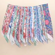 Set of 95 - Organic Cotton Bandana, Hand Block Printed Lightweight Scarf, Boho Hair Or Neck Wrap, Eco-Friendly Gift Idea