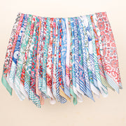 Set of 90 - Handmade Cotton Bandana, Cotton Face Scarf, Organic Block Printed Boho Wrap, Floral Design For All