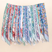 Set of 80 - Soft Handmade Cotton Bandana, Lightweight Scarf, Organic Block Printed Wrap, Sustainable Unisex Fashion Gift For All