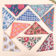 Set of 70 - Handmade Organic Scarf, Sustainable Gift, Paisley Floral Boho Cotton Bandana, Unisex Eco-Friendly Accessory