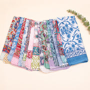 Set of 70 - Handmade Organic Scarf, Sustainable Gift, Paisley Floral Boho Cotton Bandana, Unisex Eco-Friendly Accessory