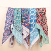 Set of 5 Soft Cotton Bandanas For Men & Women, Light Wight Head Scarf Bandana, Unisex Bandana Headband, Reusable Cotton Bandanas