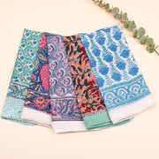 Set of 5 Soft Cotton Bandanas For Men & Women, Light Wight Head Scarf Bandana, Unisex Bandana Headband, Reusable Cotton Bandanas