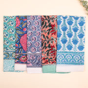 Set of 5 Soft Cotton Bandanas For Men & Women, Light Wight Head Scarf Bandana, Unisex Bandana Headband, Reusable Cotton Bandanas