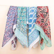 4 Cool Soft Cotton Bandana, Organic Cotton Bandanas, Headband Bandana Wrap, Organic Bandana Fabric