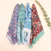 4 Cool Soft Cotton Bandana, Organic Cotton Bandanas, Headband Bandana Wrap, Organic Bandana Fabric