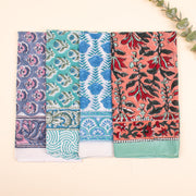 4 Cool Soft Cotton Bandana, Organic Cotton Bandanas, Headband Bandana Wrap, Organic Bandana Fabric