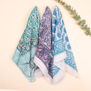 Set of 3 Pcs - Summer Cotton Bandanas, Bandana Scarf for Men & Women, Headband Bandana Scarf, Reusable Bandanas