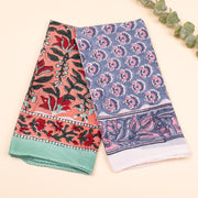 2 Pcs Premium Cotton Bandanas, Soft Cotton Bandanas For men & Women, Unique Print, Handmade Bandana for Head & Neck