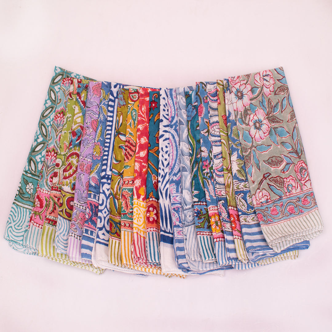 Premium Cotton Bandana – Soft & Breathable Everyday Style - 20pcs