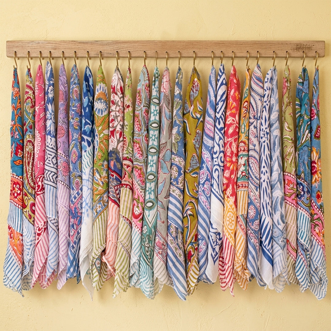 Handcrafted Cotton Bandana – Lightweight & Skin-Friendly Fabric - 25pcs