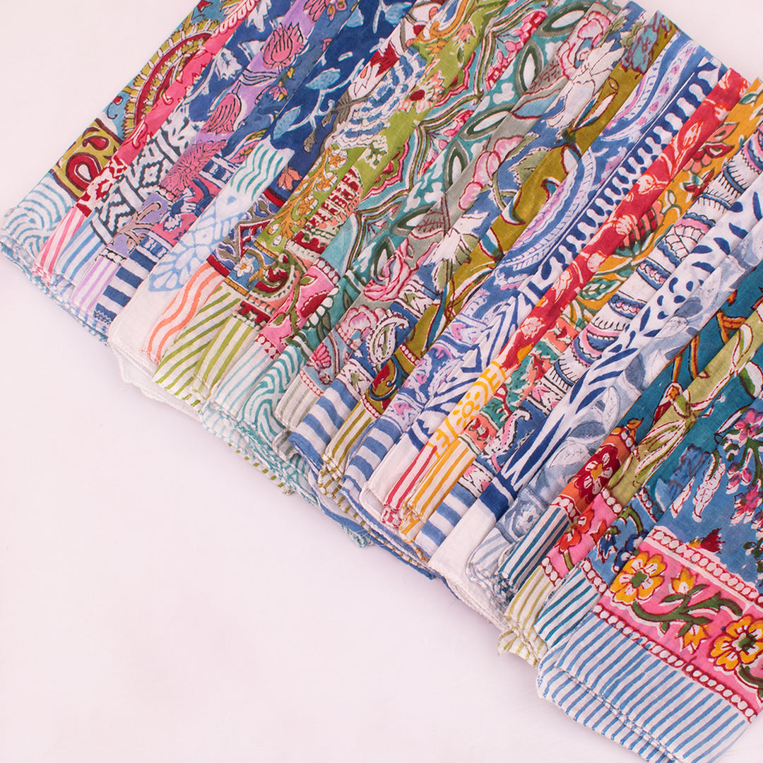 Handcrafted Cotton Bandana – Lightweight & Skin-Friendly Fabric - 25pcs