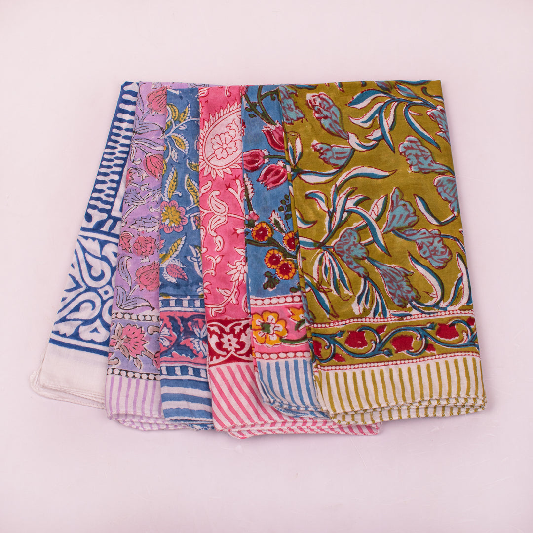 Premium 100% Cotton Bandana for Men & Women – Soft, Breathable & Lightweight Everyday Wear - 6pcs