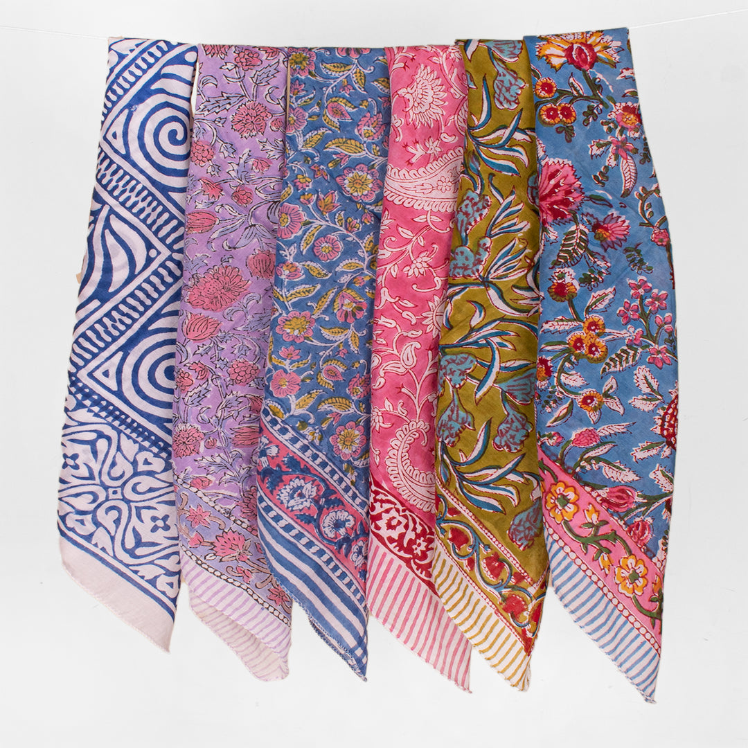 Premium 100% Cotton Bandana for Men & Women – Soft, Breathable & Lightweight Everyday Wear - 6pcs