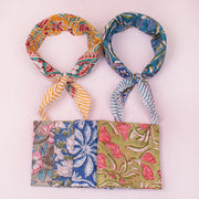 Designer Cotton Bandana – Soft Fabric Multi-Purpose Headwrap, Neck Scarf & Hair Accessory - 6ps
