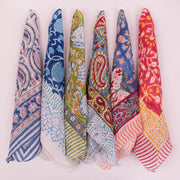 Pure Cotton Bandana for Women & Men – Comfortable, Skin-Friendly & Reusable Fashion Accessory - 6pcs