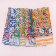 Boho Style Cotton Bandana – Lightweight Printed Headscarf for Travel, Casual & Daily Use - 7pcs