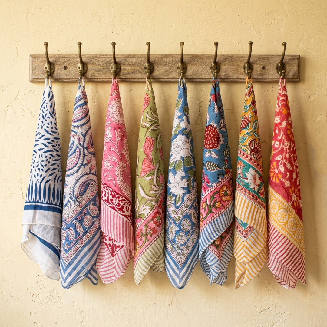 Soft Cotton Bandana for Hair & Neck – Stylish, Comfortable & Versatile Fashion Accessory - 8pcs