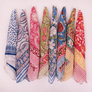 Soft Cotton Bandana for Hair & Neck – Stylish, Comfortable & Versatile Fashion Accessory - 8pcs
