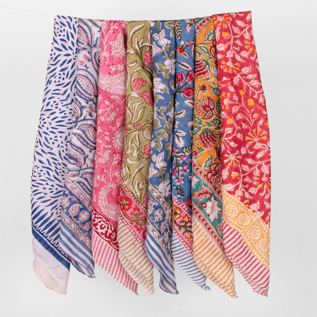 Soft Cotton Bandana for Hair & Neck – Stylish, Comfortable & Versatile Fashion Accessory - 8pcs