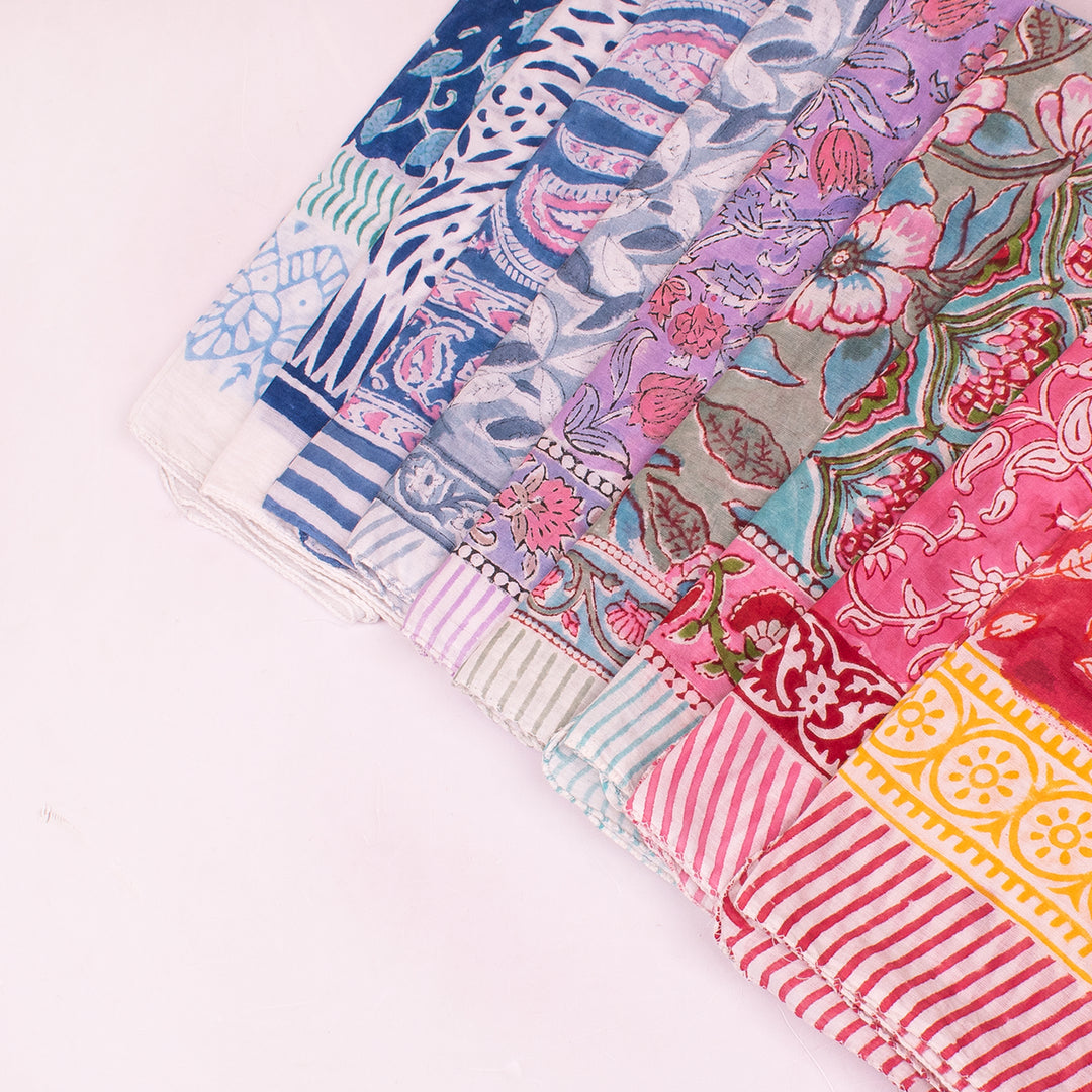 Lightweight Cotton Bandana – Breathable Fabric Perfect for Summer, Travel & Outdoor Use - 9pcs
