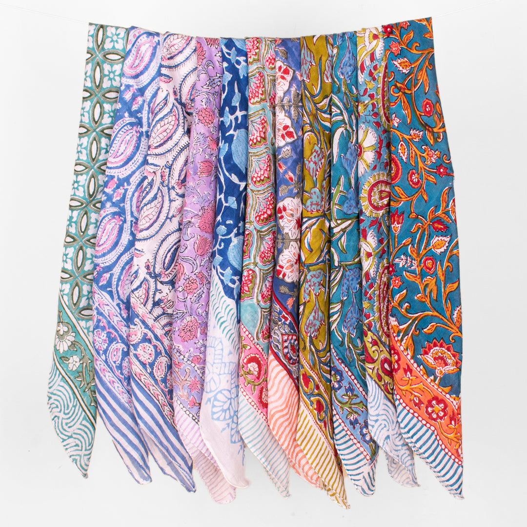 Handcrafted Cotton Bandana – Unique Printed Fabric for Casual, Travel & Street Style Looks - 11pcs