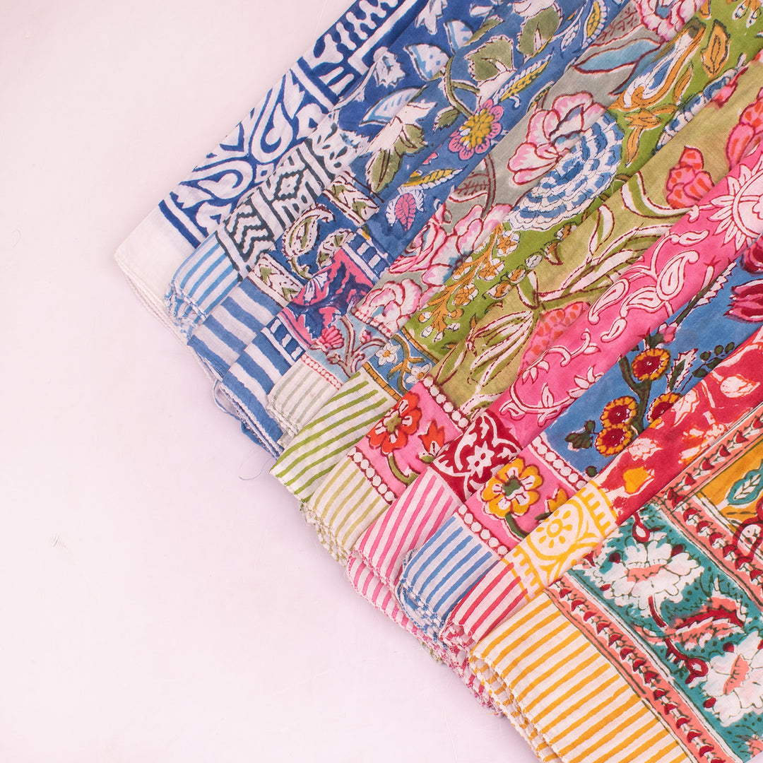 Pure Cotton Printed Bandana – Soft, Durable & Washable Head Scarf for Everyday Fashion - 11pcs