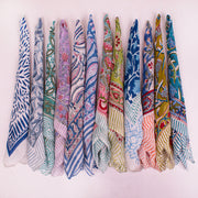 Classic Cotton Bandana – Timeless Printed Headwrap for Men & Women with Comfortable Fit - 12pcs