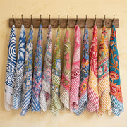 Fashion Cotton Bandana – Stylish Printed Head Scarf for Hair Styling & Daily Accessories - 12pcs