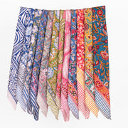 Fashion Cotton Bandana – Stylish Printed Head Scarf for Hair Styling & Daily Accessories - 12pcs