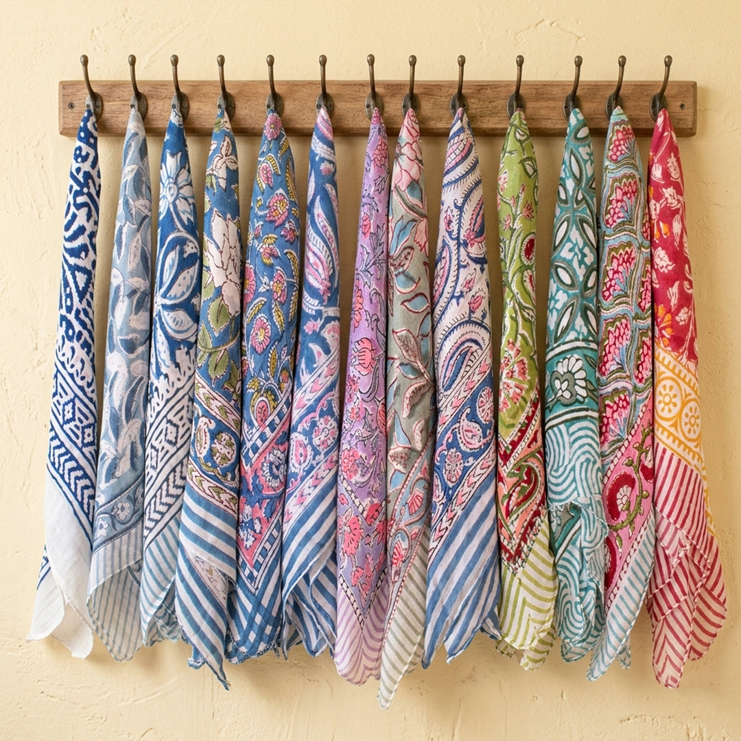 Cotton Head Scarf Bandana – Soft, Breathable & Lightweight Fabric for All-Day Comfort - 13pcs