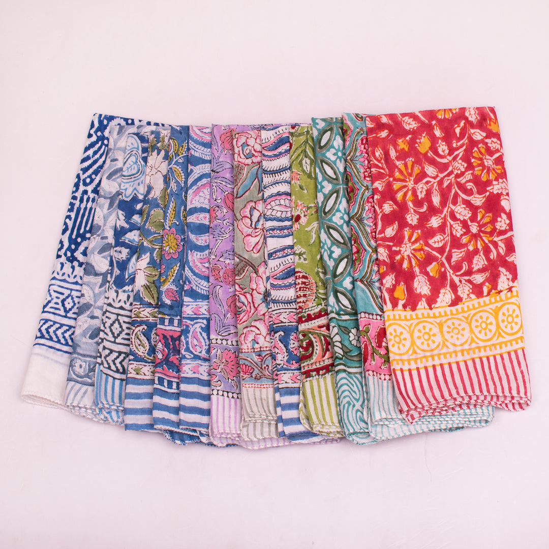 Cotton Head Scarf Bandana – Soft, Breathable & Lightweight Fabric for All-Day Comfort - 13pcs