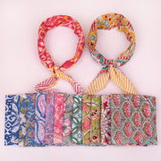 Hand Block Print Bandana – Traditional Cotton Fabric with Modern Stylish Appeal - 15pcs