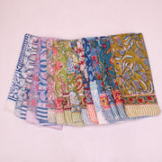 Versatile Cotton Bandana – Soft Printed Fabric for Hair Styling, Travel & Casual Outfits - 16pcs