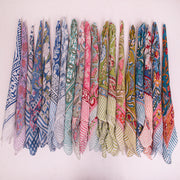 Eco-Friendly Cotton Bandana – Reusable, Breathable & Stylish Headwrap for All Seasons - 19pcs