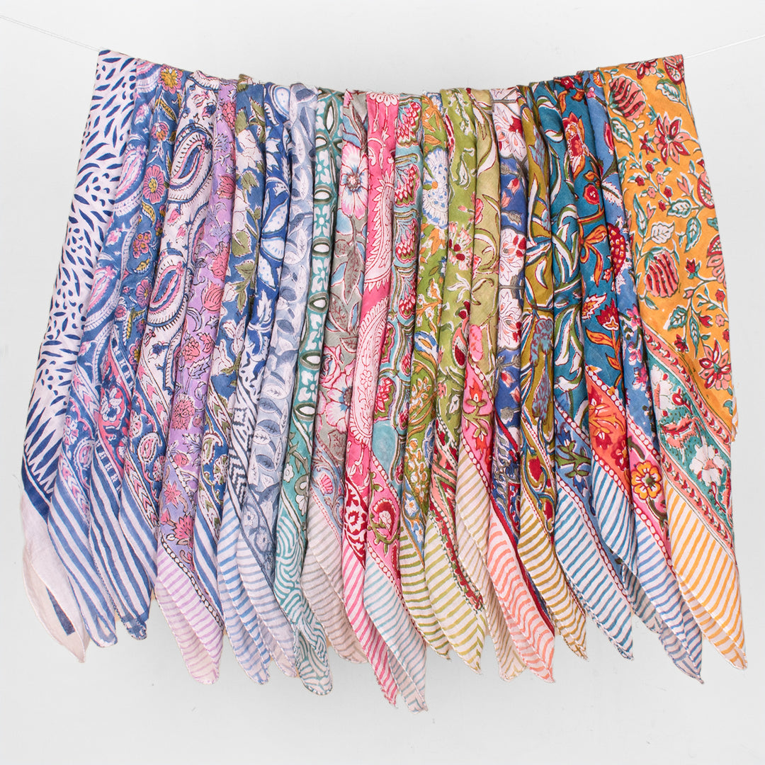 Multi-Use Cotton Bandana – Lightweight Head Scarf, Hair Wrap & Neck Accessory for Everyday Fashion - 22pcs