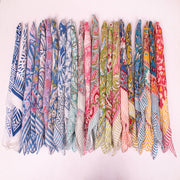 Classic Printed Cotton Bandana – Soft, Durable & Skin-Friendly Fabric for Casual & Travel Use - 23pcs