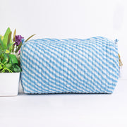 Block Printed Large Toiletry Bag, Waterproof Wash Bag, Makeup Bag, Cosmetic Bag, Travel Bag with Pockets, Jumbo Wash Bag Assorted