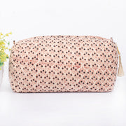 Set Of 3 Makeup Bag, Indian Block Print Cotton Toilet Bag, Toiletry Bags, Cosmetic Bag, Block Print Bags - CraftJaipur