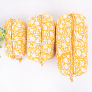 Block Printed Large Toiletry Bag, Waterproof Wash Bag, Makeup Bag, Cosmetic Bag, Travel Bag with Pockets, Jumbo Wash Bag Assorted