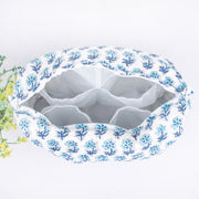 ORGANIC Cotton Handmade block printed Zipper Pouch, Make-up purse, Utility bag- Gift for Her - CraftJaipur